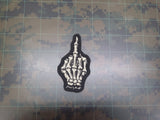 Limited Production Glow in the Dark Skeleton Middle Finger Patch