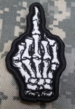 Limited Production Glow in the Dark Skeleton Middle Finger Patch