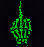 Limited Production Glow in the Dark Skeleton Middle Finger Patch