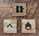 Army Rank Insignia Patches