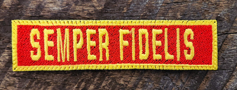 USMC Semper Fidelis Motto Patch