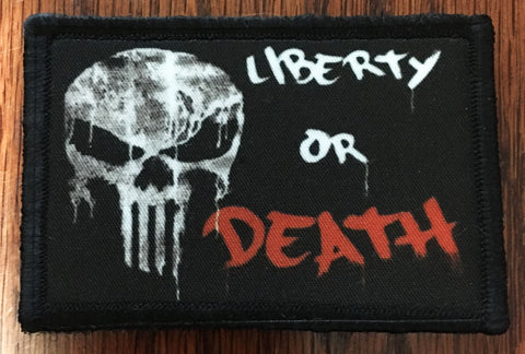 Liberty or Death Punisher Skull Patch