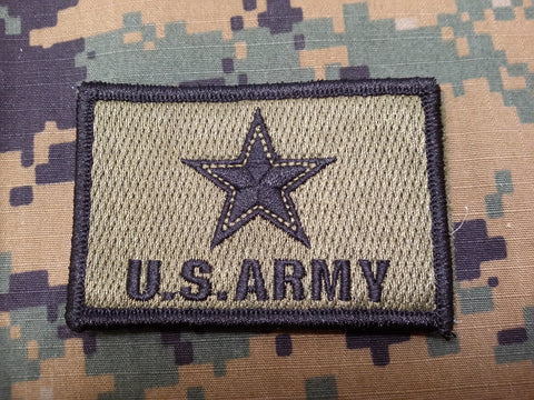 US Army OD Green Hook and Loop Patch
