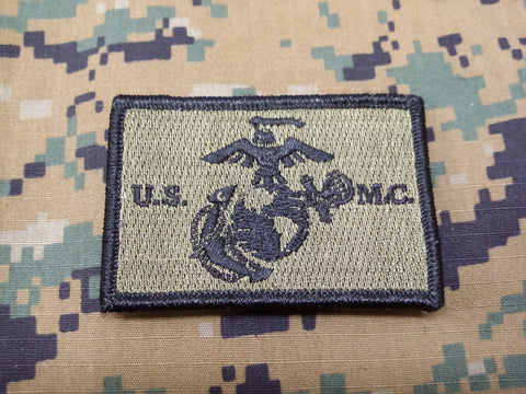 USMC OD Green Hook and Loop Patch