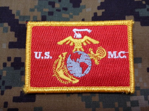 USMC Red/Gold Embroidered Patches