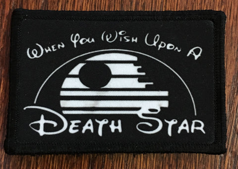 Wish Upon a Death Star Hook and Loop Patch