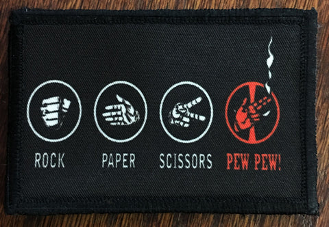 Deadpool Rock, Paper, Scissors, Pew Pew Patch