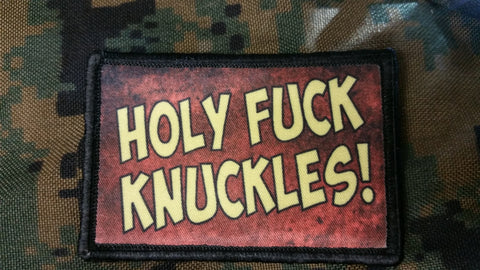 Deadpool Holy Fuck Knuckles Patch