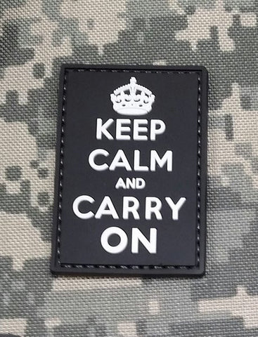 Keep Calm and Carry On PVC Patch