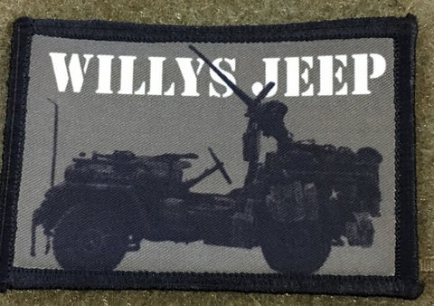 Willy's Jeep Hook and Loop Patch