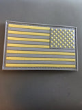Reverse American Flag PVC Patch