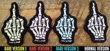 Limited Production Glow in the Dark Skeleton Middle Finger Patch
