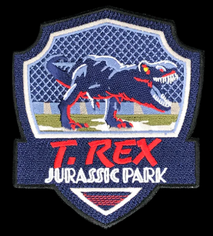 T-Rex Jurassic Park National Park Patch Embroidered