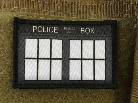 Doctor Who Police Box 2x3 Patch