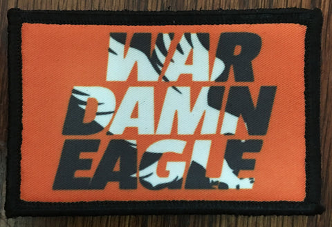 War Damn Eagle Hook and Loop Sublimation Patch